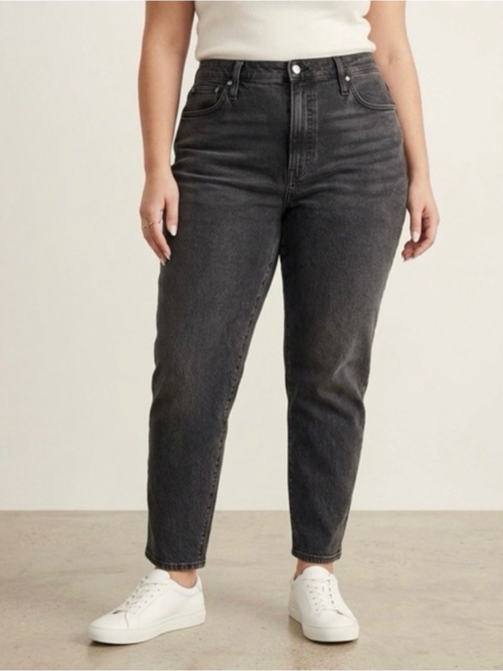 Madewell Lunar Black The Curvy Perfect Vintage Jeans W30 Retail $128